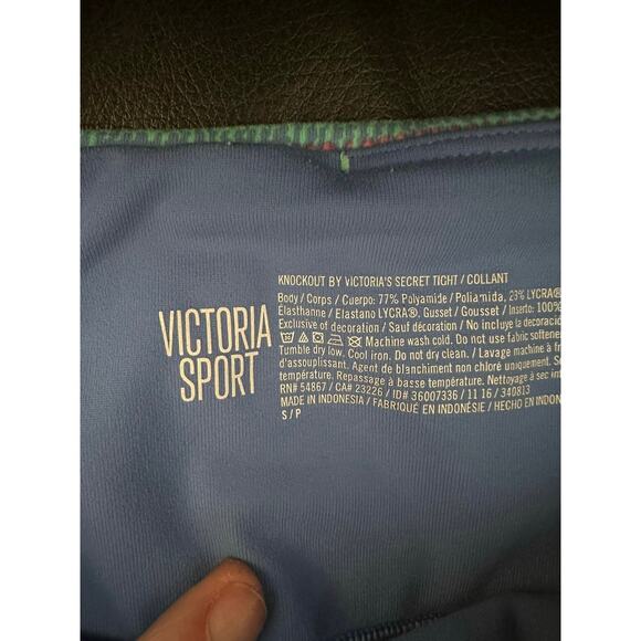 Victoria Secret Sport Knockout Striped Leggings- EUC - Picture 3 of 3